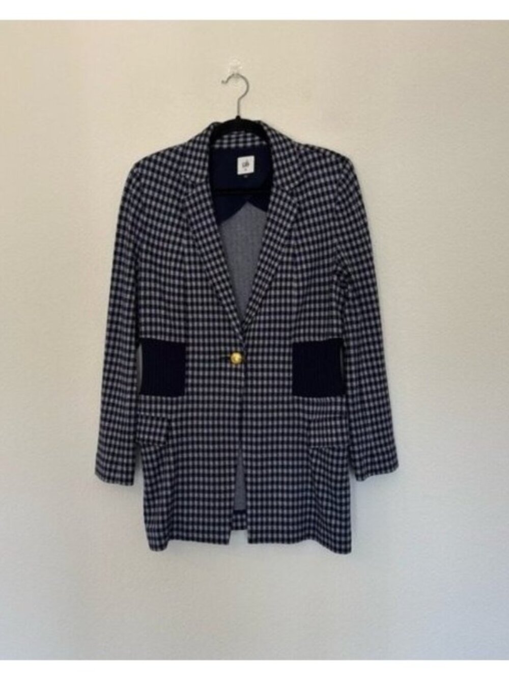 CAbi The Checkup Blazer Jacket Navy 5848